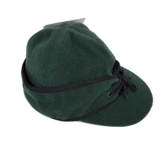 WYOMING TRADERS FOREST GREEN 100% PURE WOOL HAT - Picture 4 of 6